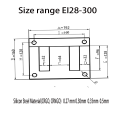 EI 192 LAMINATION POUR LE TRANSFORMATION CORTURE CORE 470 600 800 0,5 mm